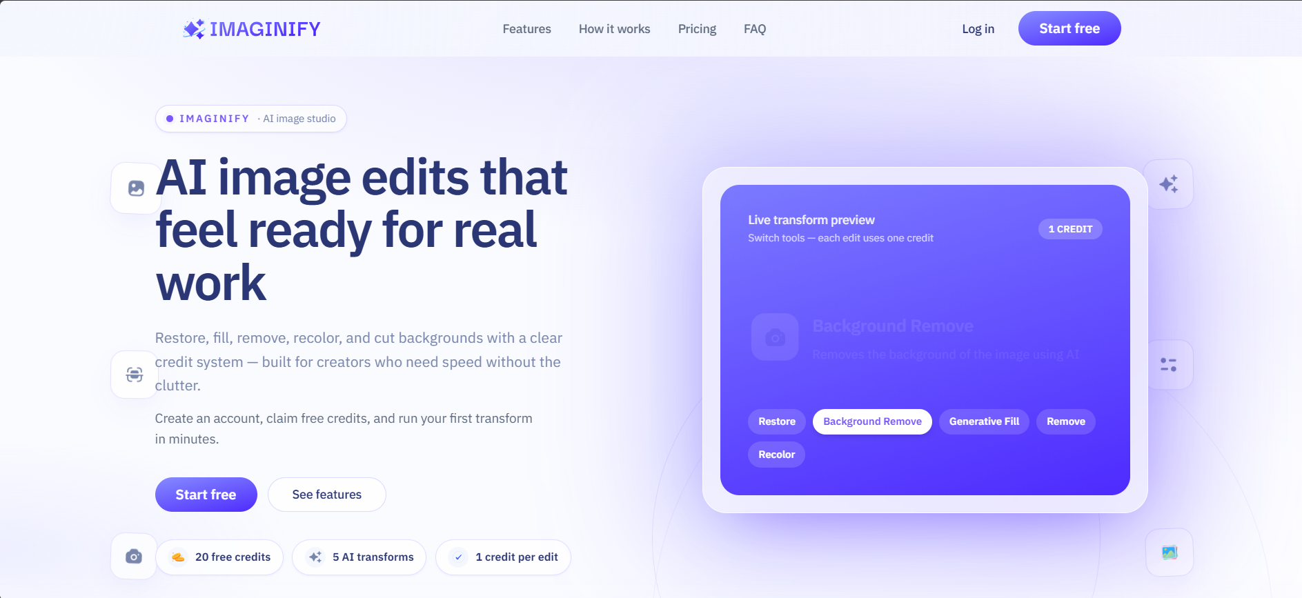 Imaginify AI tool